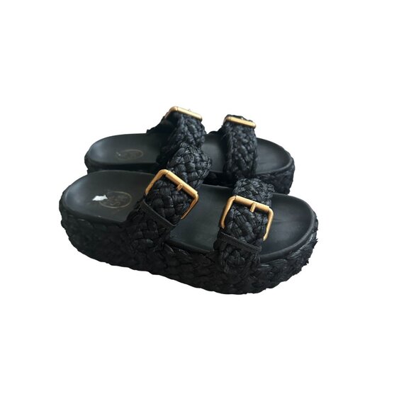 ASH Black Platform Braided Buckle Sandals Size 35 / US 5 - Picture 6 of 7